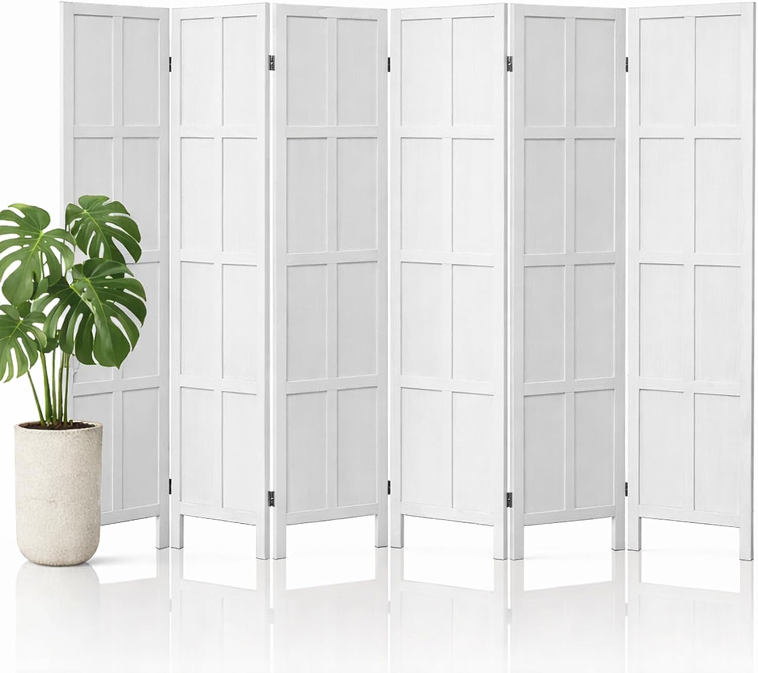 6 Panel Wood Room Divider and  - đánh giá và giá Partition Screen Divider