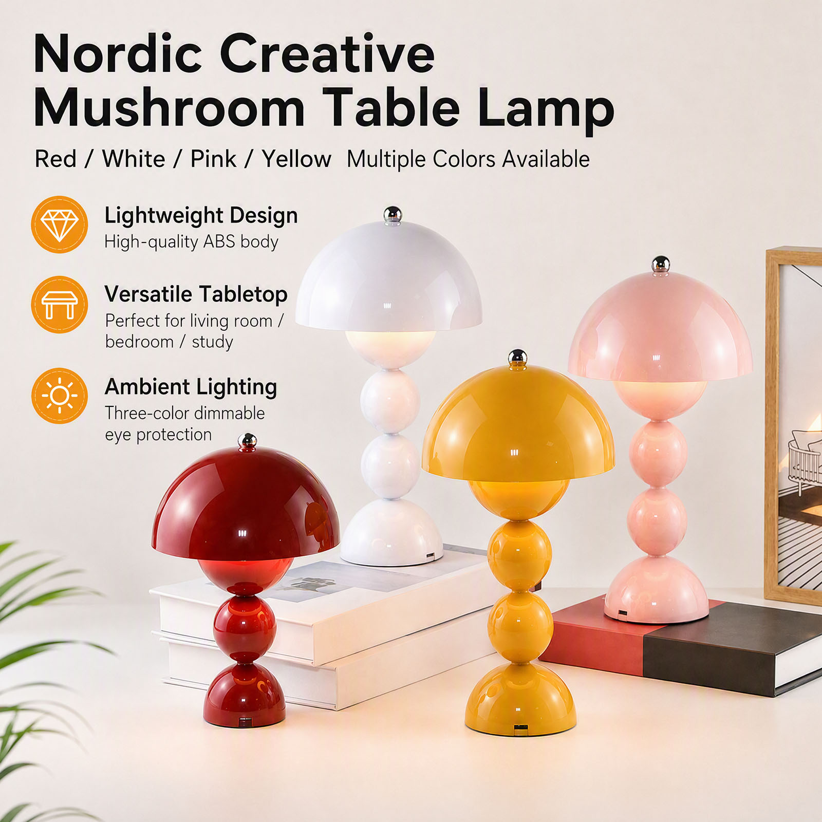 Mushroom Flower Bud Table Lamp - đánh giá và giá Desk Lamp