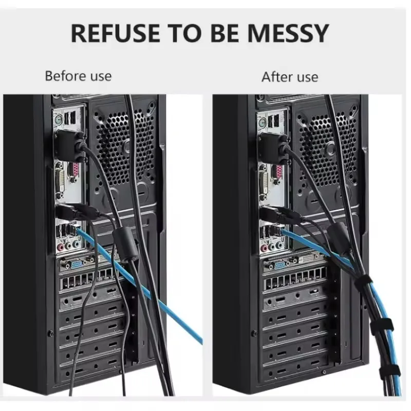 1/5M Cable Manager Data Cable  - đánh giá và giá Desk Organizer