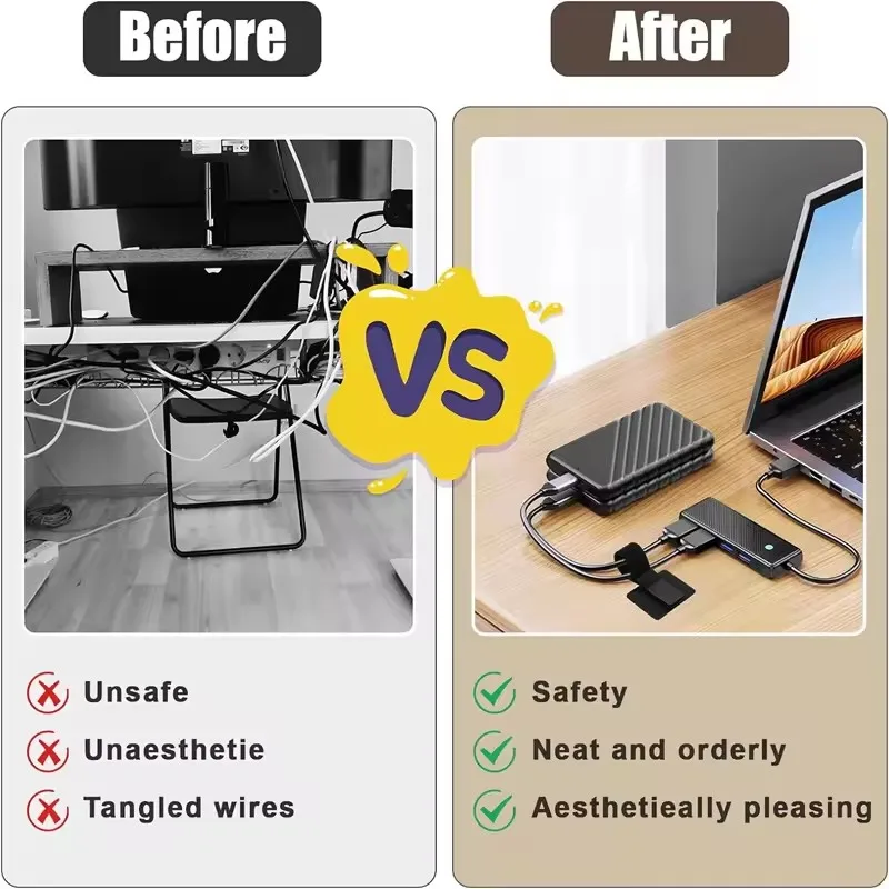 4-40 Sets Cable Management Und - đánh giá và giá Desk Organizer
