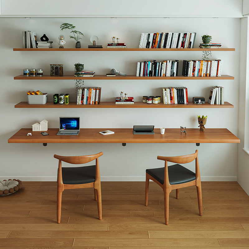 Nordic Solid Wood Desk with Bo - đánh giá và giá Bookshelf