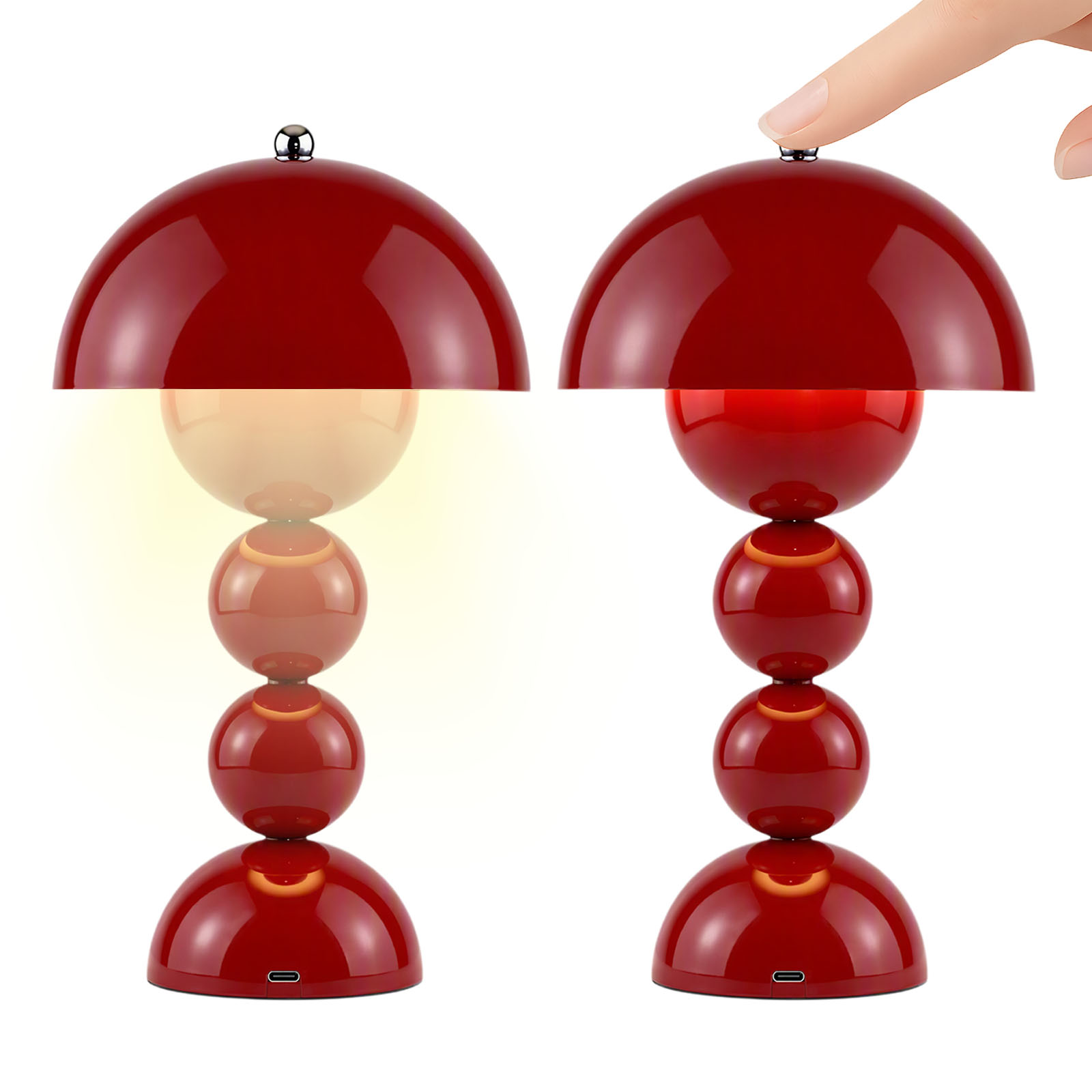 USB Mushroom Bud LED Table Lam - đánh giá và giá Desk Lamp