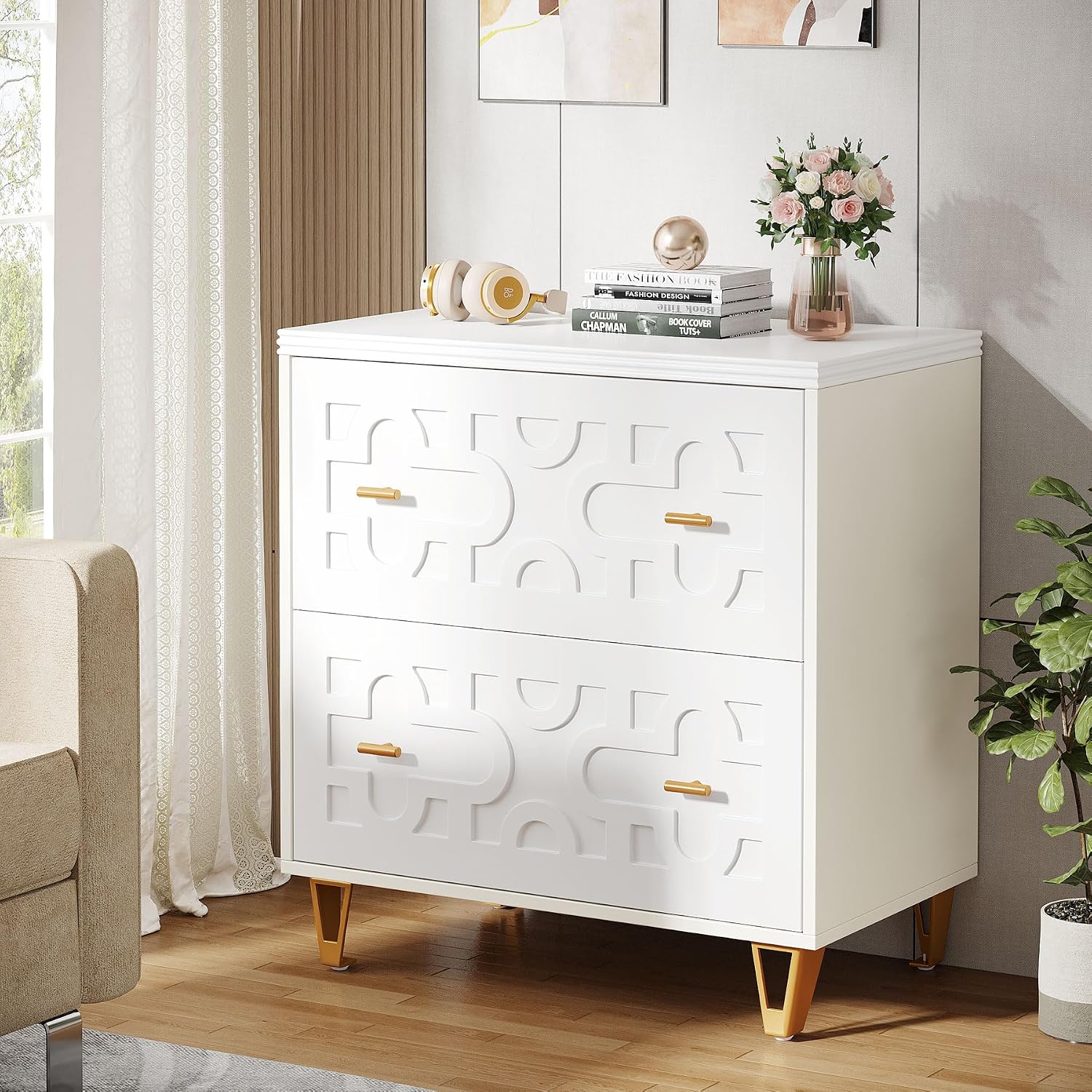 2-Drawer Lateral File Cabinet, - đánh giá và giá Printer Stand