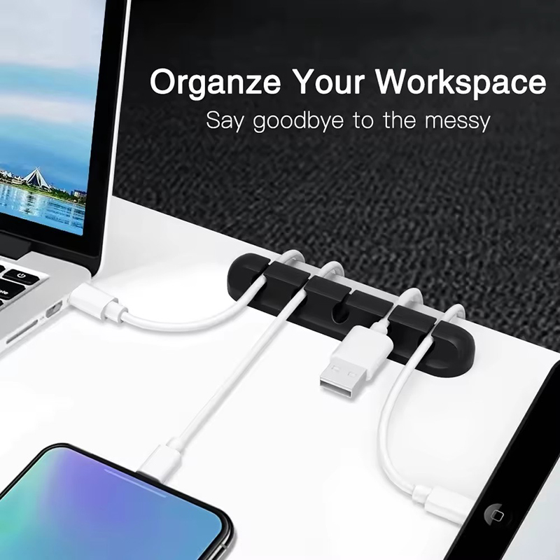 Silicone USB Cable Clip Winder - đánh giá và giá Desk Organizer