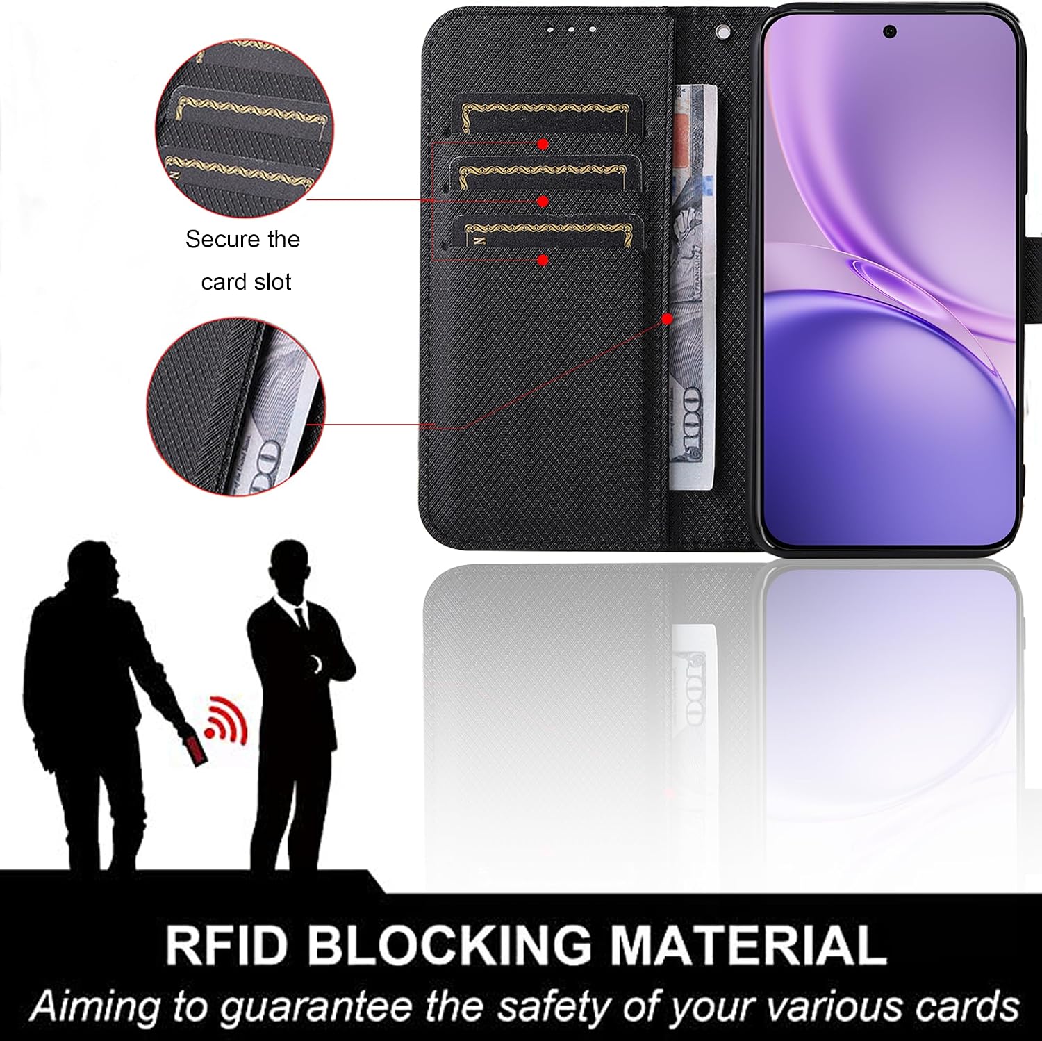 Plain Leather Flip Wallet Case - đánh giá và giá Bookshelf