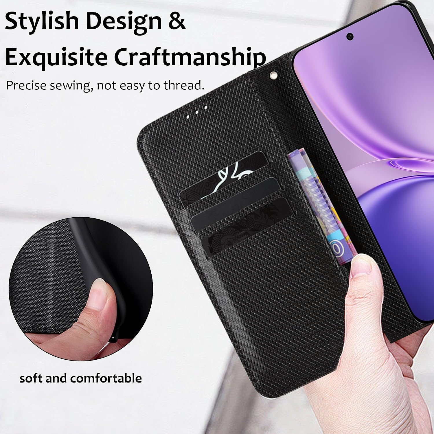 Plain Leather Flip Wallet Case - đánh giá và giá Bookshelf