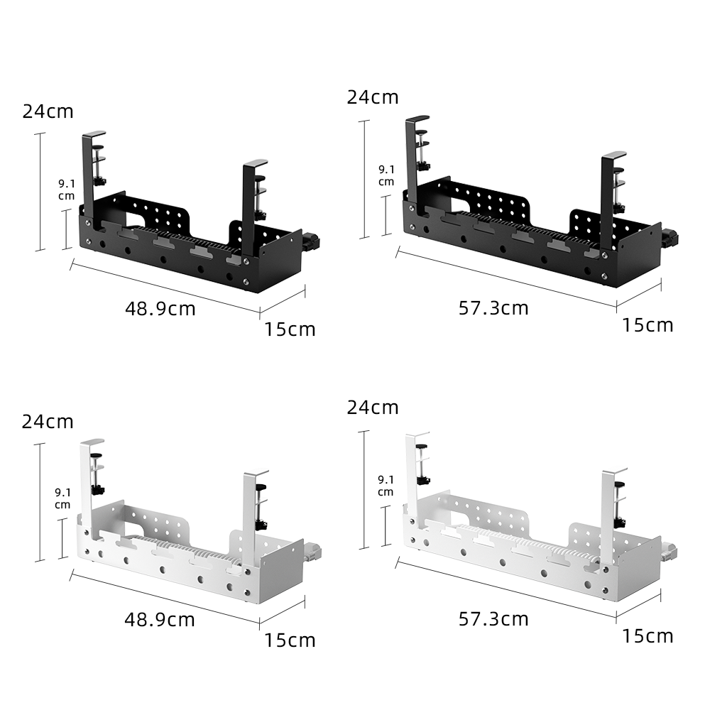 No Drill Under Desk Cable Mana - đánh giá và giá Desk Organizer