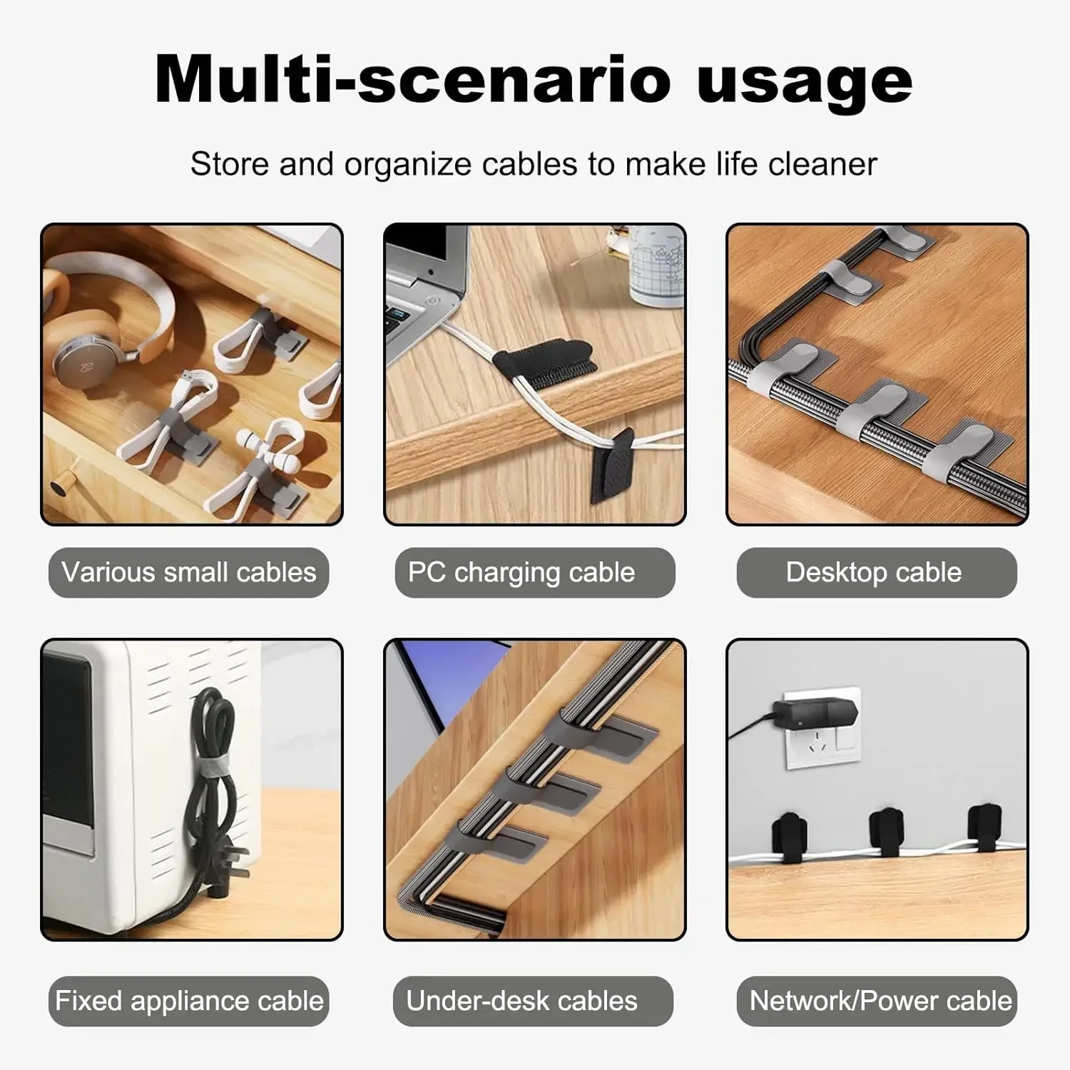Reusable Cable Ties Fastening  - đánh giá và giá Desk Organizer