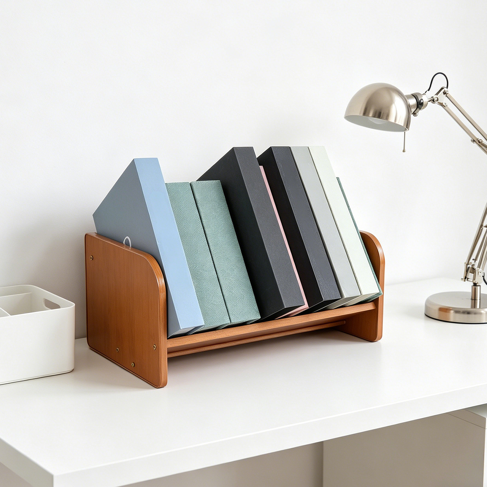 Bamboo Vinyl Record Holder Org - đánh giá và giá Desk Organizer