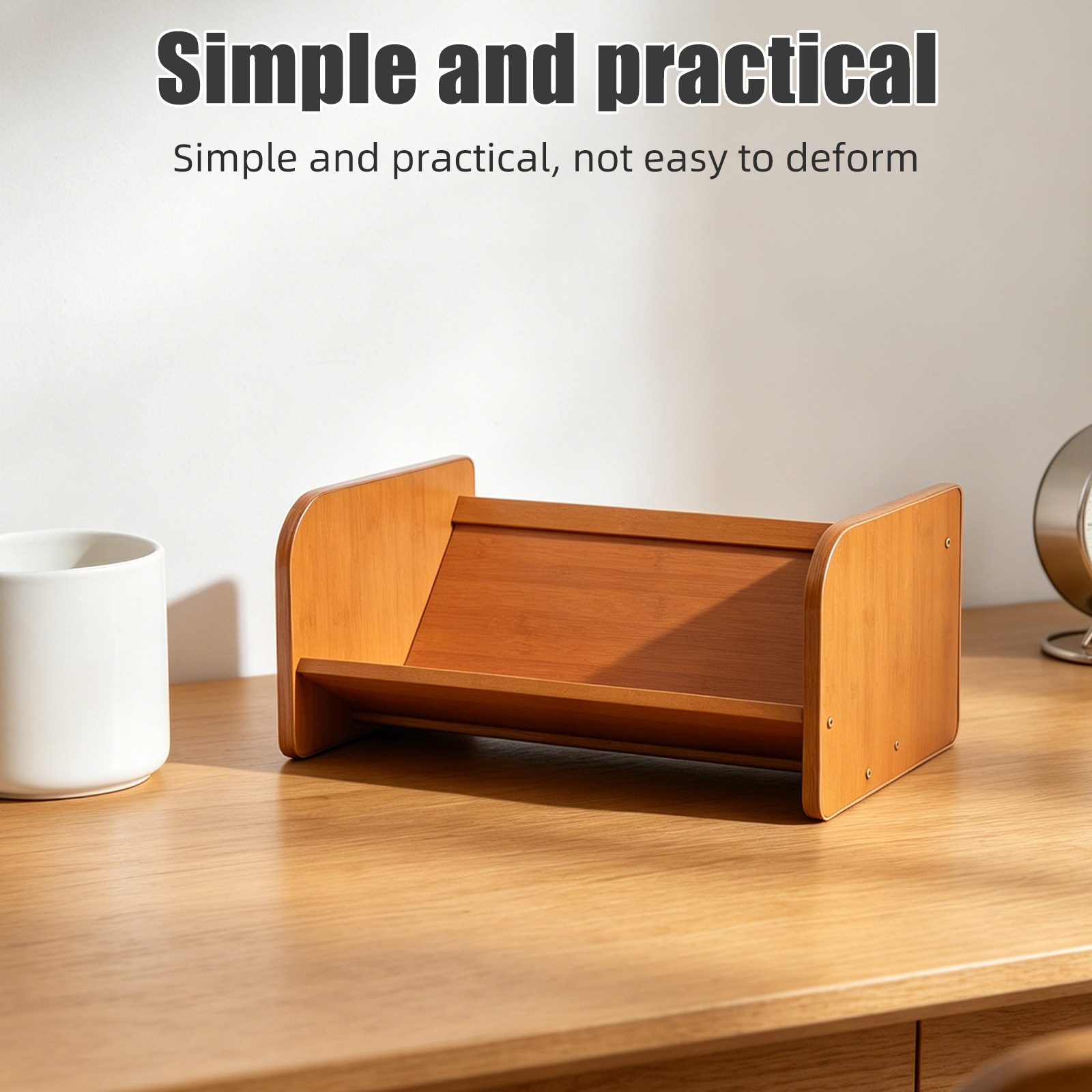 Bamboo Vinyl Record Holder Org - đánh giá và giá Desk Organizer