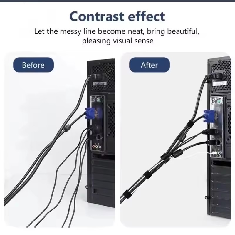 1/5M Cable Manager Data Cable  - đánh giá và giá Desk Organizer