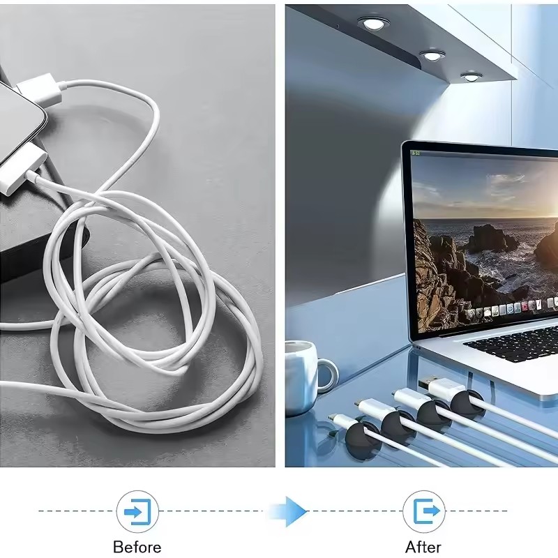 5/50Pcs Desktop Wall Cable Cli - đánh giá và giá Desk Organizer