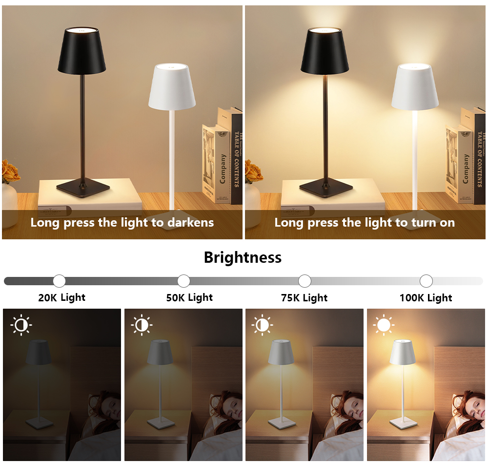 LED Rechargeable Desk Light Wi - đánh giá và giá Desk Lamp
